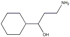 3-amino-1-cyclohexylpropan-1-ol Structure