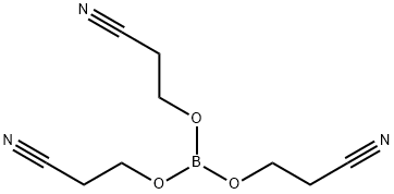 ほう酸トリス(2-シアノエチル) 化学構造式