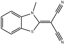2-(3-methyl-1,3-benzothiazol-2(3H)-ylidene)malononitrile Structure