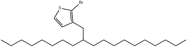 2-ブロモ-3-(2-オクチルドデシル)チオフェン 化学構造式