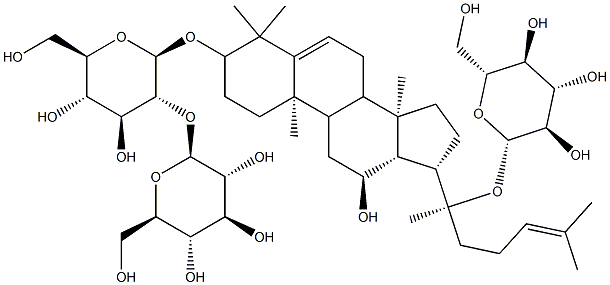 5,6-二去氢人参皂苷 RD, 1268459-68-2, 结构式