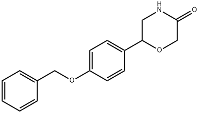 6-(4-Benzyloxy-phenyl)-morpholin-3-one 结构式