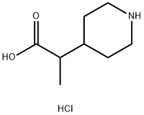2-(哌啶-4-基)丙酸(盐酸盐), 1269379-23-8, 结构式