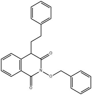 2-(Benzyloxy)-4-phenethylisoquinoline-1,3(2H,4H)-dione Struktur