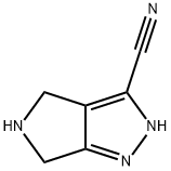 2,4,5,6-四氢吡咯并[3,4-C]吡唑-3-腈 结构式