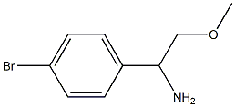 1-(4-溴苯基)-2-甲氧基乙胺, 1270557-79-3, 结构式