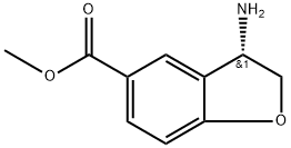 (S)-METHYL 3-AMINO-2,3-DIHYDROBENZOFURAN-5-CARBOXYLATE Structure