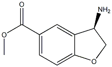 (R)-METHYL 3-AMINO-2,3-DIHYDROBENZOFURAN-5-CARBOXYLATE Struktur