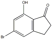 5-Bromo-7-hydroxy-indan-1-one Struktur