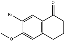 7-BROMO-6-METHOXY-1,2,3,4-TETRAHYDRONAPHTHALEN-1-ONE,1273666-60-6,结构式