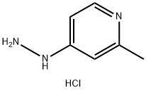 4-Hydrazinyl-2-methylpyridine hydrochloride Struktur