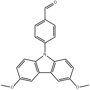 4-(3,6-dimethoxy-9H-carbazol-9-yl)benzaldehyde Structure