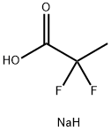 2,2-ジフルオロプロピオン酸ナトリウム 化学構造式