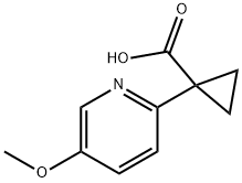 1-(5-methoxypyridin-2-yl)cyclopropanecarboxylic acid Structure