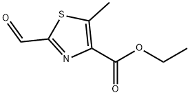 ethyl 2-formyl-5-methylthiazole-4-carboxylate Struktur