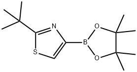 1283180-63-1 2-(1,1-二甲基乙基)-4-(4,4,5,5-四甲基-1,3,2-二恶硼烷-2-基)噻唑