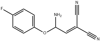 2-[1-Amino-2-(4-fluorophenoxy)ethylidene]malononitrile97%