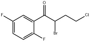 2-Bromo-4-Chloro-1-(2,5-Difluorophenyl)Butan-1-One Struktur