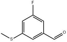 3-Fluoro-5-(methylthio)benzaldehyde Struktur
