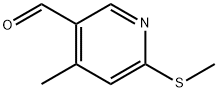 4-Methyl-6-methylsulfanyl-pyridine-3-carbaldehyde Struktur