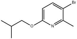 3-Bromo-2-methyl-6-(2-methylpropoxy)pyridine Struktur