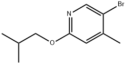 5-Bromo-4-methyl-1-(2-methylpropoxy)pyridine Struktur