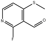 2-Fluoro-4-(methylthio)nicotinaldehyde Struktur