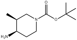 (3S,4R)-4-氨基-3-甲基哌啶-1-羧酸叔丁酯,1290191-72-8,结构式