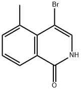 4-溴-5-甲基异喹啉-1(2H)-酮, 129075-65-6, 结构式