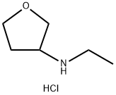 N-ethyltetrahydrofuran-3-amine hydrochloride Struktur