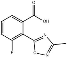 3-fluoro-2-(3-methyl-1,2,4-oxadiazol-5-yl)benzoic acid