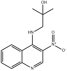 1-[(3-硝基-4-喹啉)氨基]-2-甲基-2-丙醇, 129655-57-8, 结构式