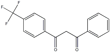 1-phenyl-3-[4-(trifluoromethyl)phenyl]propane-1,3-dione Struktur