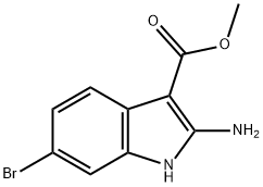 methyl 2-amino-6-bromo-1H-indole-3-carboxylate Struktur