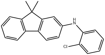 N-(2-氯苯基)-9,9-二甲基-9H-芴-2-胺, 1300115-10-9, 结构式