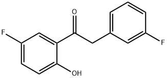 1-(5-氟-2-羟基苯基)-2-(3-氟苯基)乙酮,1300582-07-3,结构式