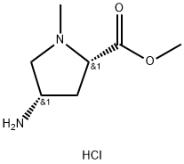 Methyl (4S)-4-amino-1-methyl-L-prolinate dihydrochloride Struktur