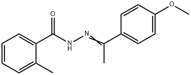 N'-[1-(4-methoxyphenyl)ethylidene]-2-methylbenzohydrazide Structure