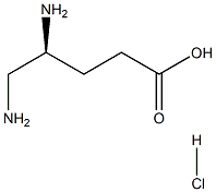 (S)-4,5-diaminopentanoic acid hydrochloride Structure