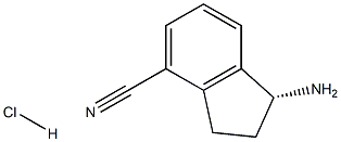 (R)-1-氨基-4-氰基-2,3-二氢茚盐酸盐, 1306763-29-0, 结构式