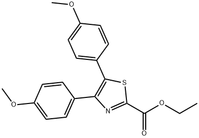 Ethyl 4,5-bis(4-methoxyphenyl)thiazole-2-carboxylate,130717-61-2,结构式