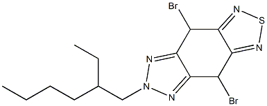 4,8-dibromo-6-(2-ethylhexyl)-[1,2,5]thiadiazolo[3,4-f]benzotriazole Structure
