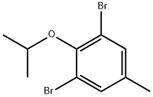 1,3-二溴-2-(1-甲基乙氧基)-5-甲基苯 结构式