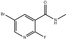 5-Bromo-2-fluoro-N-methylnicotinamide Struktur