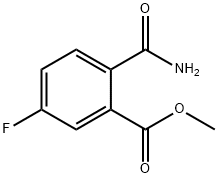2-(aminocarbonyl)-5-fluoroBenzoic acid methyl ester Struktur