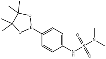 N,N-二甲基-N'-[4-(4,4,5,5-四甲基-1,3,2-二氧硼杂环戊烷-2-基)苯基]磺酰胺,1310949-97-3,结构式