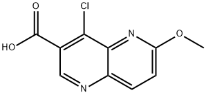 4-chloro-6-methoxy-[1,5]naphthyridine-3-carboxylic acid Structure