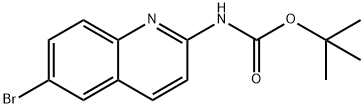(6-溴喹啉-2-基)氨基甲酸叔丁酯, 1312611-18-9, 结构式