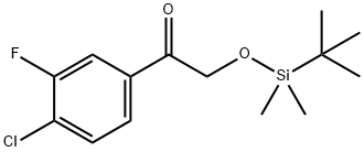 2-(tert-butyldimethylsilyloxy)-l-(4-chloro-3-fluorophenyl)ethanone