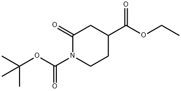 1-tert-butyl 4-ethyl 2-oxopiperidine-1,4-dicarboxylate Struktur